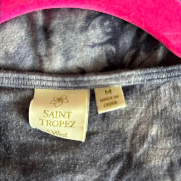 Saint Tropez West Blue Tie Dye Tie Waist Tank - Picture 3 of 3